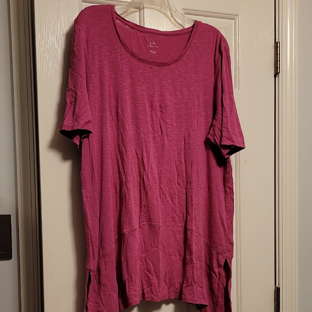 J. Jill Raspberry Pima Cotton Tunic